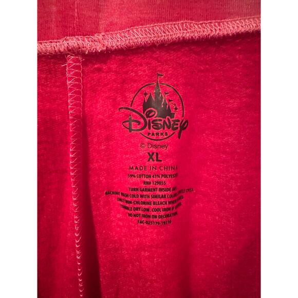 NWOT Disney Parks Haunted Mansion Blood Red lightweight Lounge Pants Joggers XL - Picture 4 of 4